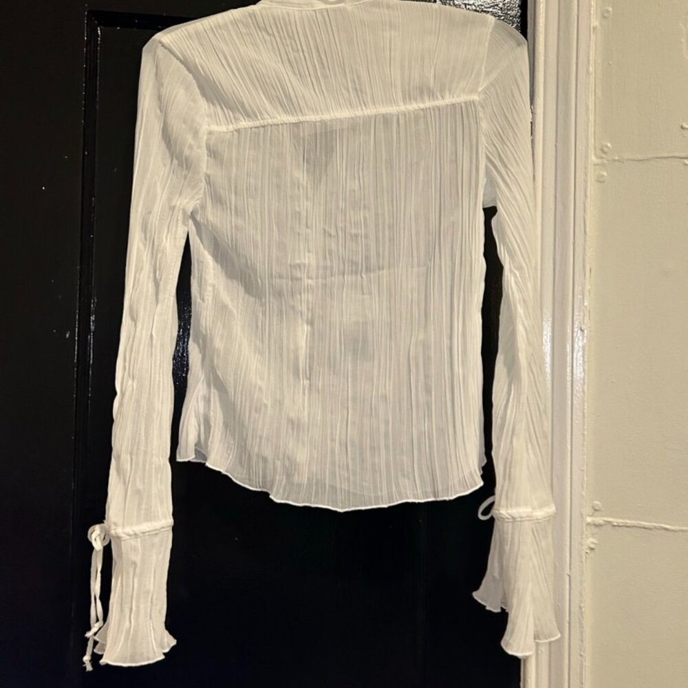 Mesh Ruffle Shirt - Picture 7 of 7